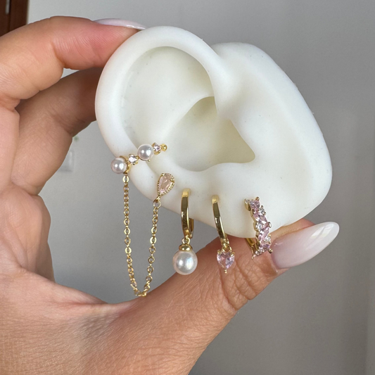 Pink heart hoop - REFB162