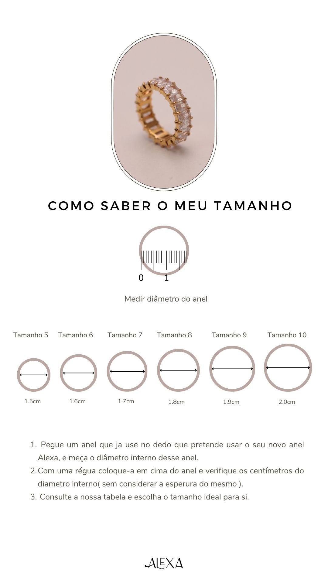 Ring with 3 pearls - REFA017