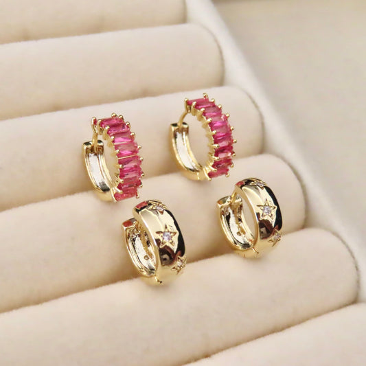 Kim Pink Hoop - REFB173