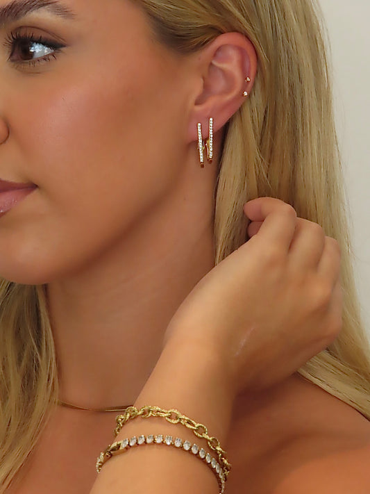 Shine Line Earrings - REFB171