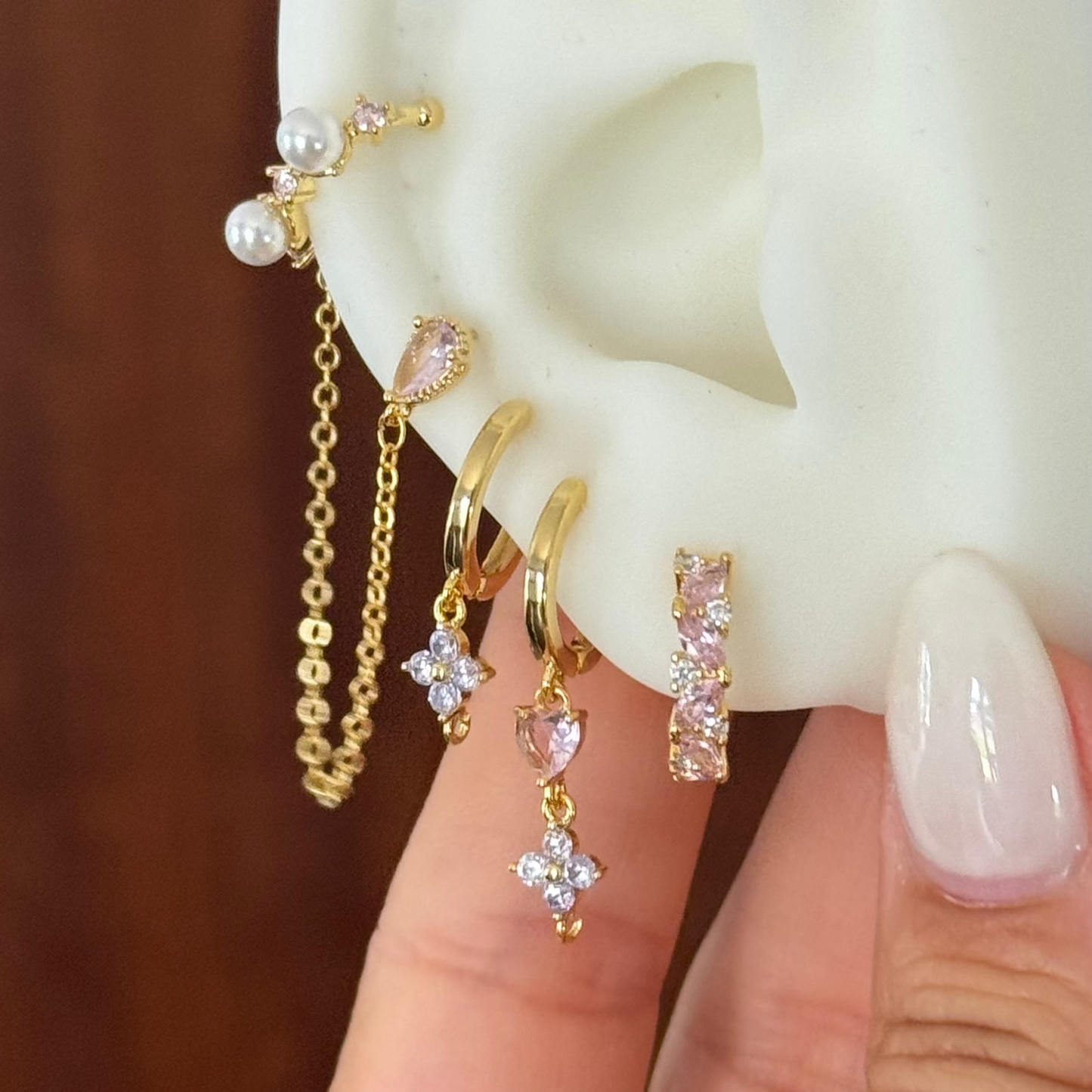 Love flower pendant ring - REFB149