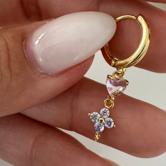 Love flower pendant ring - REFB149